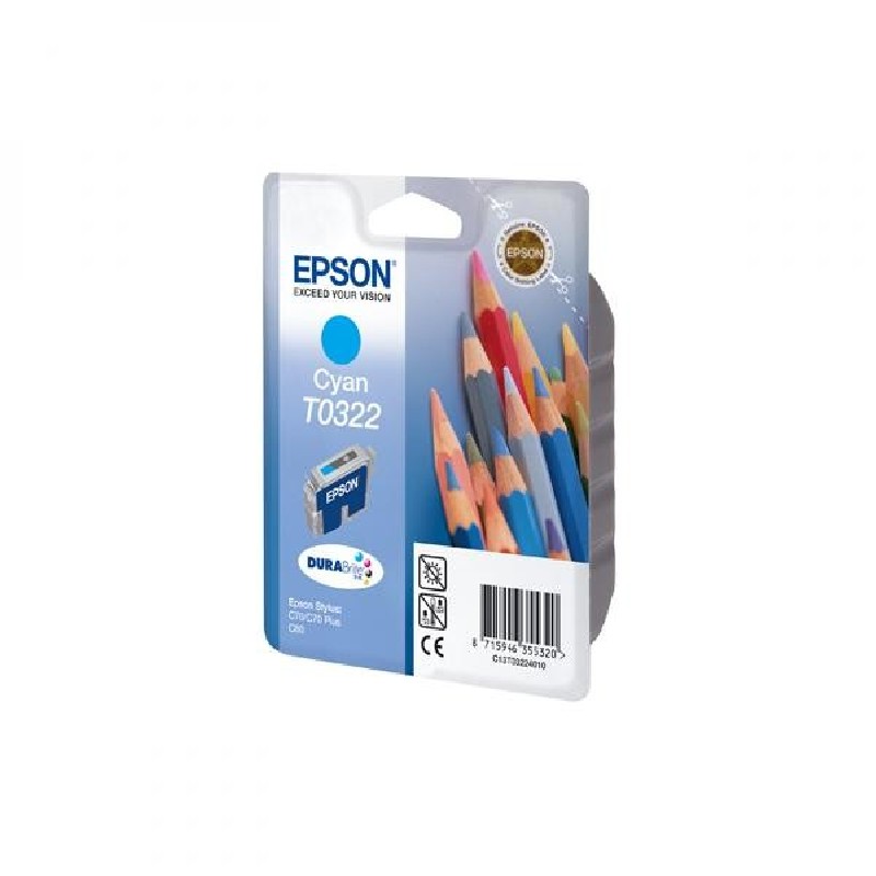 Epson originální ink C13T032240, cyan, 420str., 16ml, DURABrite