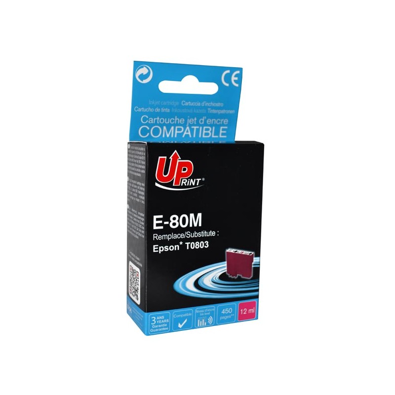 UPrint kompatibilní ink s C13T08034011, E-80M, magenta, 11ml