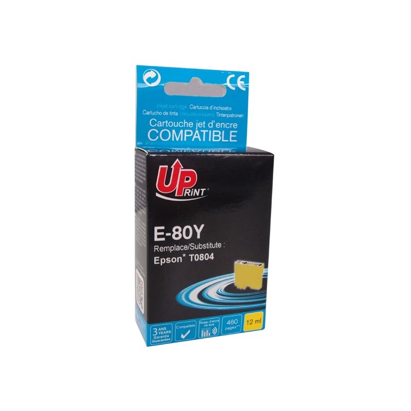 UPrint kompatibilní ink s C13T08044011, E-80Y, yellow, 11ml