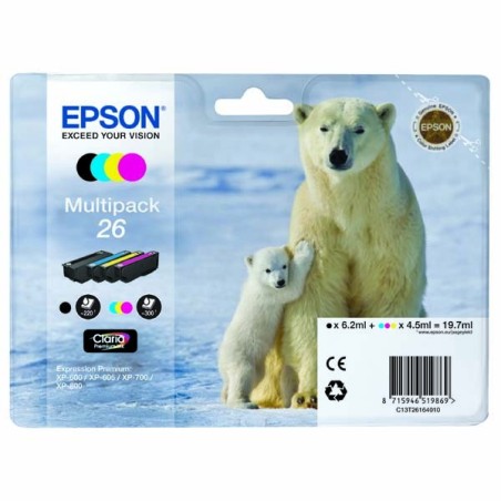 Epson originální ink C13T26164020, T261640, CMYK, 3x4,5/6,2ml