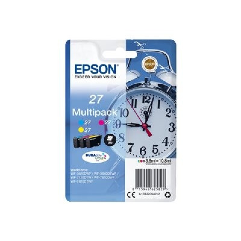 Epson originální ink C13T27054022, 27, color, 3x3,6ml