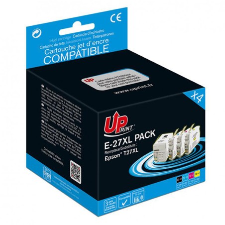 UPrint kompatibilní ink s C13T271, 27XL, 1xblack/1xcyan/1xmagenta/1xyellow, 1x23 + 3x13ml