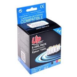 UPrint kompatibilní ink s C13T347, T347, E-34XL PACK, black/cyan/magenta/yellow, 1x1100+3x950str., 1x23,4+3x14ml