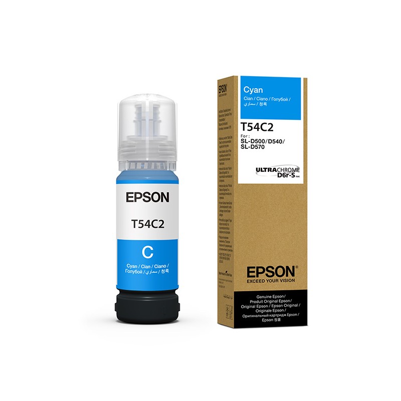 Epson originální ink C13T54C220, cyan