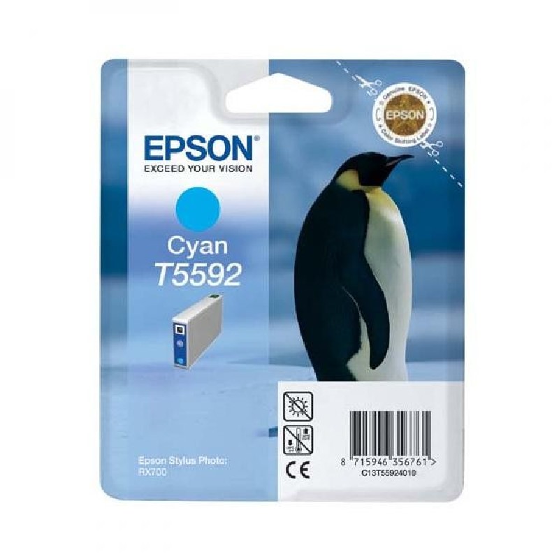 Epson originální ink C13T55924010, cyan, 13ml