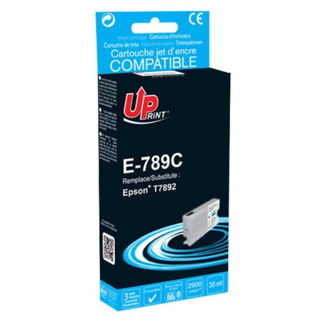 UPrint kompatibilní ink s C13T789240, T789, XXL, E-789C, cyan, 2900str., 35ml