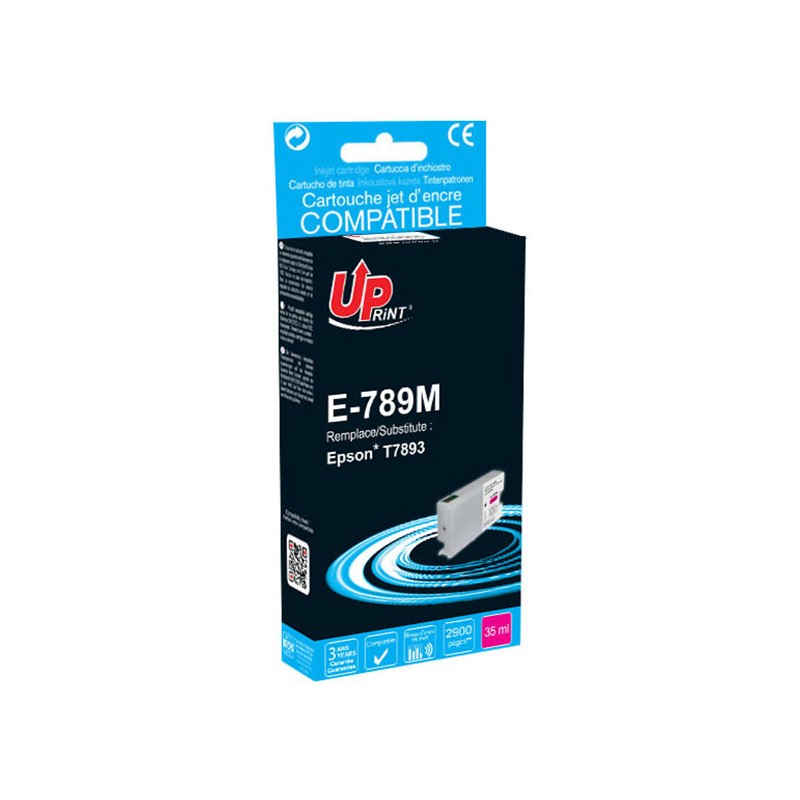 UPrint kompatibilní ink s C13T789340, T789, XXL, magenta, 2900str., 35ml