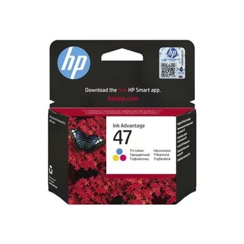 HP originální ink 6ZD61AE, HP 47, tri-colour, DOPRODEJ