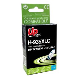 UPrint kompatibilní ink s C2P24AE, HP 935XL, H-935XLC, cyan, 950str., 12ml