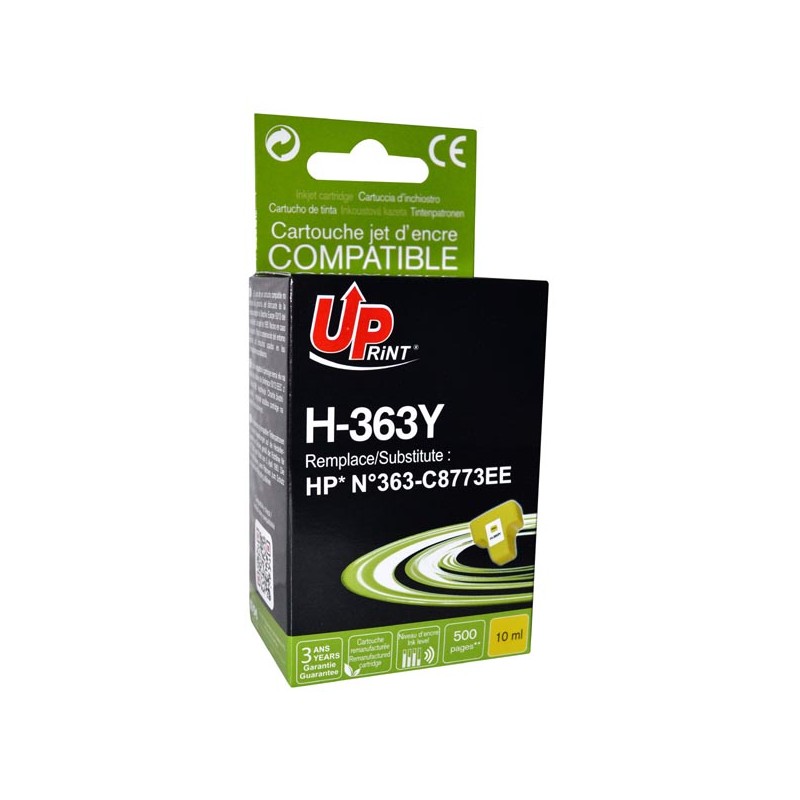 UPrint kompatibilní ink s C8773EE, HP 363, H-363Y, yellow, 10ml