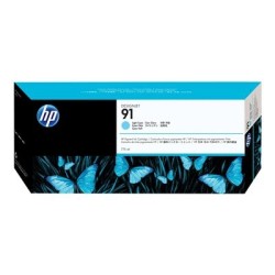 HP originální ink C9470A, HP 91, light cyan, 775ml