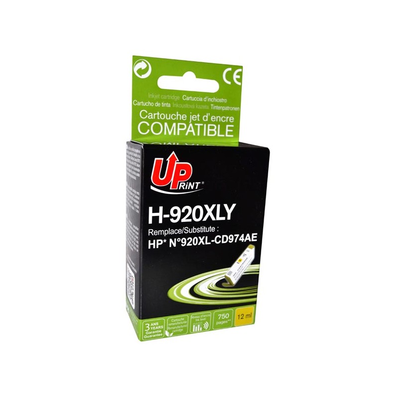 UPrint kompatibilní ink s CD974AE, HP 920XL, H-920-XL, yellow, 12ml