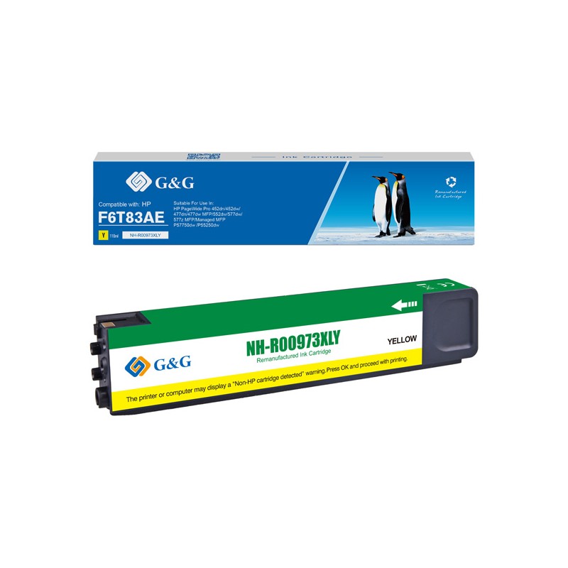 G&G kompatibilní ink s F6T83AE, NH-R00973XLY, yellow, 7000str.