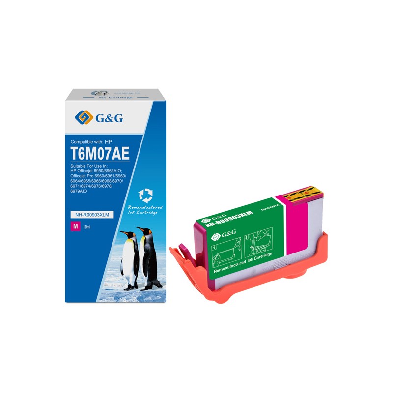 G&G kompatibilní ink s T6M07AE, HP 903XL, NH-R00903XLM, magenta, 825str.