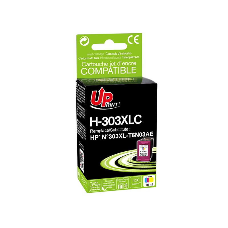 UPrint kompatibilní ink s T6N03AE, HP 303XL, color, 450str., high capacity