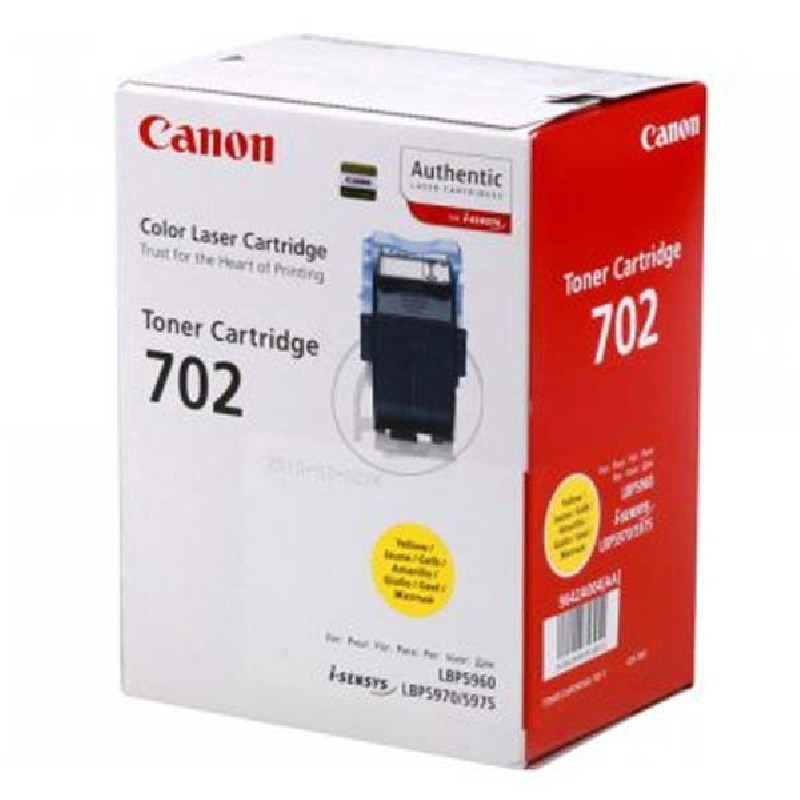Canon originální toner 702 Y, 9642A004, yellow, 10000str.