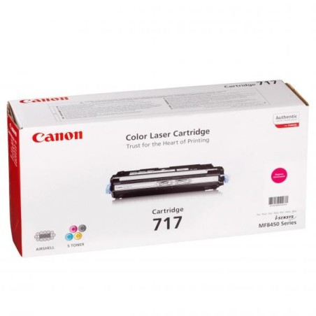Canon originální toner CRG717, 2576B002, magenta, 4000str., DOPRODEJ