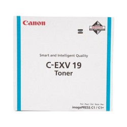 Canon originální toner C-EXV19 C, 0398B002, cyan, 16000str.