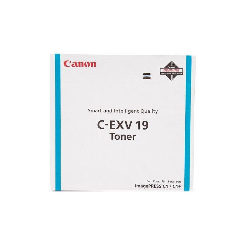 Canon originální toner C-EXV19 C, 0398B002, cyan, 16000str.