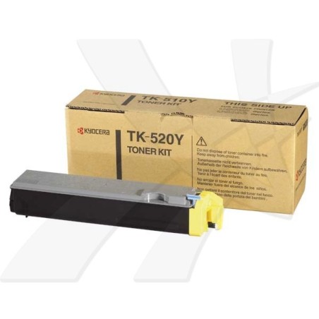 Kyocera originální toner TK520Y, 1T02HJCEU0, yellow, 4000str.