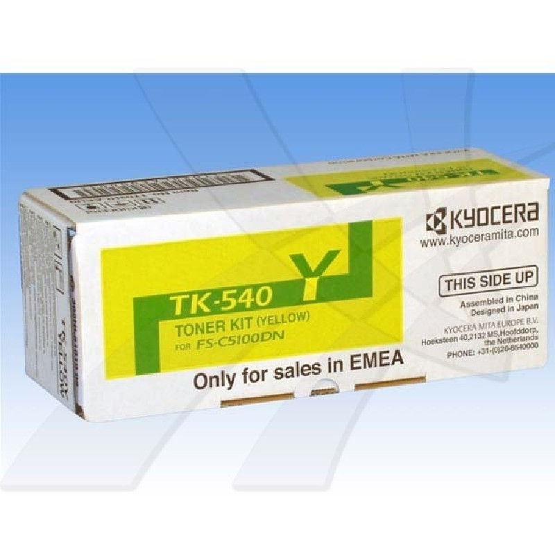 Kyocera originální toner TK540Y, 0T2HLAEU, yellow, 4000str.