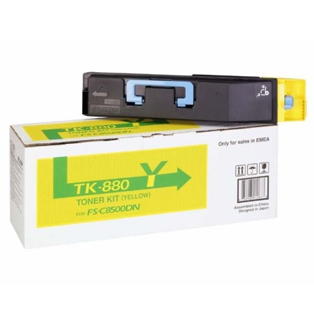 Kyocera originální toner TK880Y, 1T02KAANL0, yellow, 18000str.