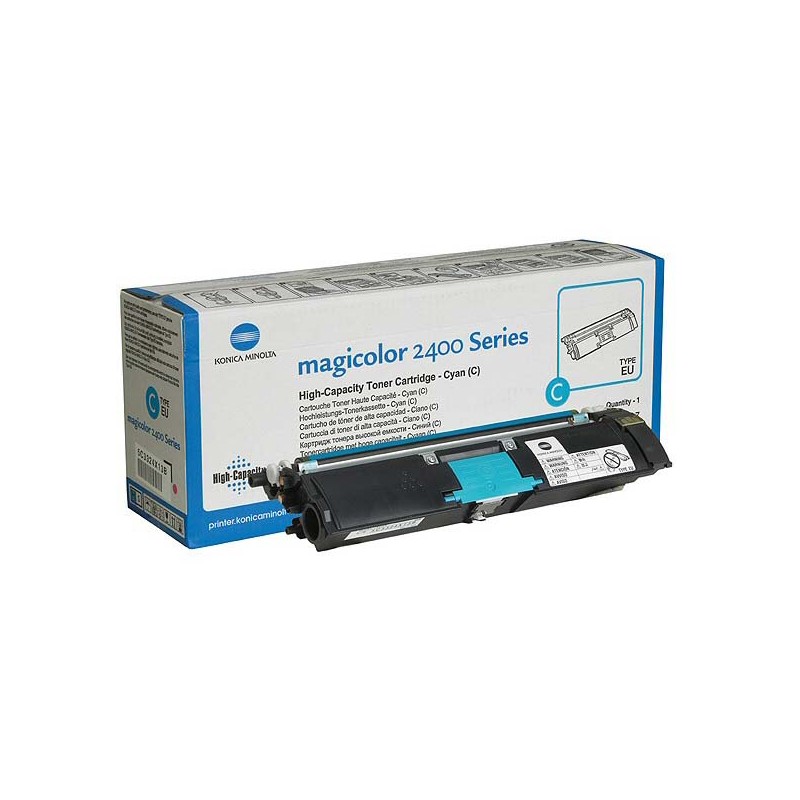 Konica Minolta originální toner A00W332, 1710-5890-07, cyan, 4500str., s hologramem