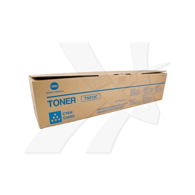 Konica Minolta originální toner TN312C, 8938-708, cyan, 12000str.