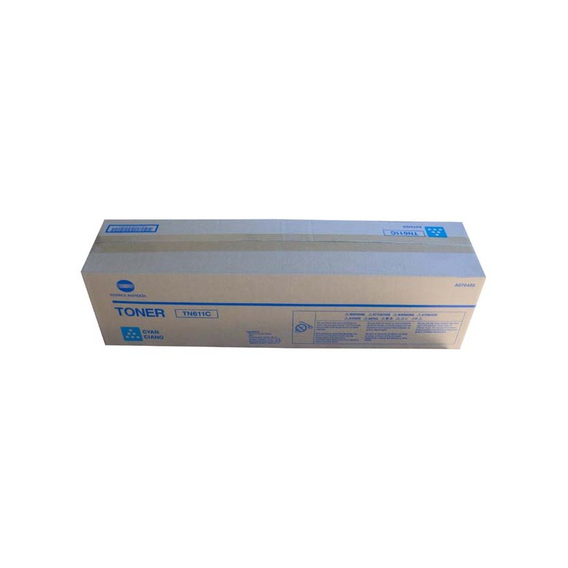 Konica Minolta originální toner A070450, TN611C, cyan, 27000str.