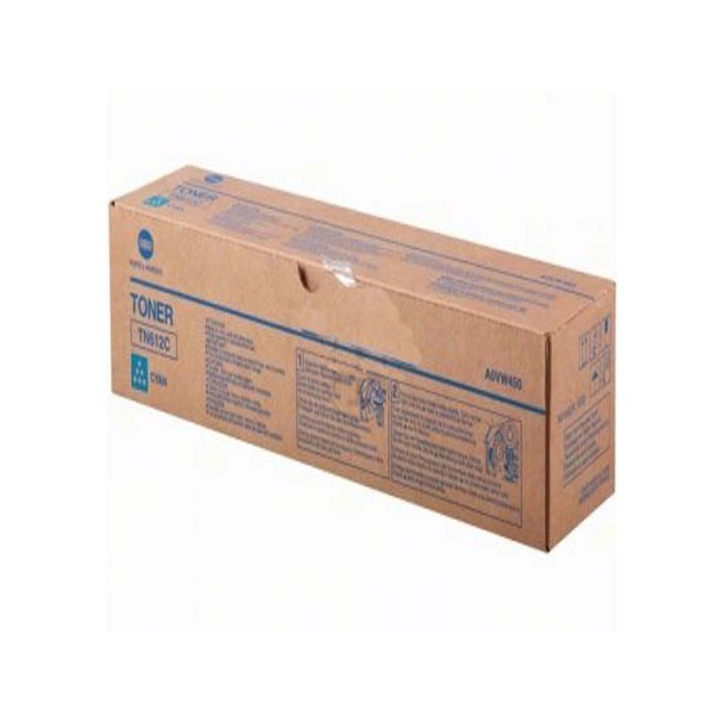 Konica Minolta originální toner A0VW450, TN612C, cyan, 26000str.