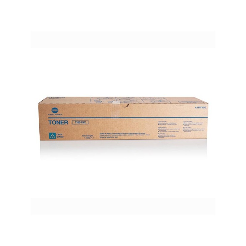 Konica Minolta originální toner A1DY450, TN615C, cyan, 91000str.