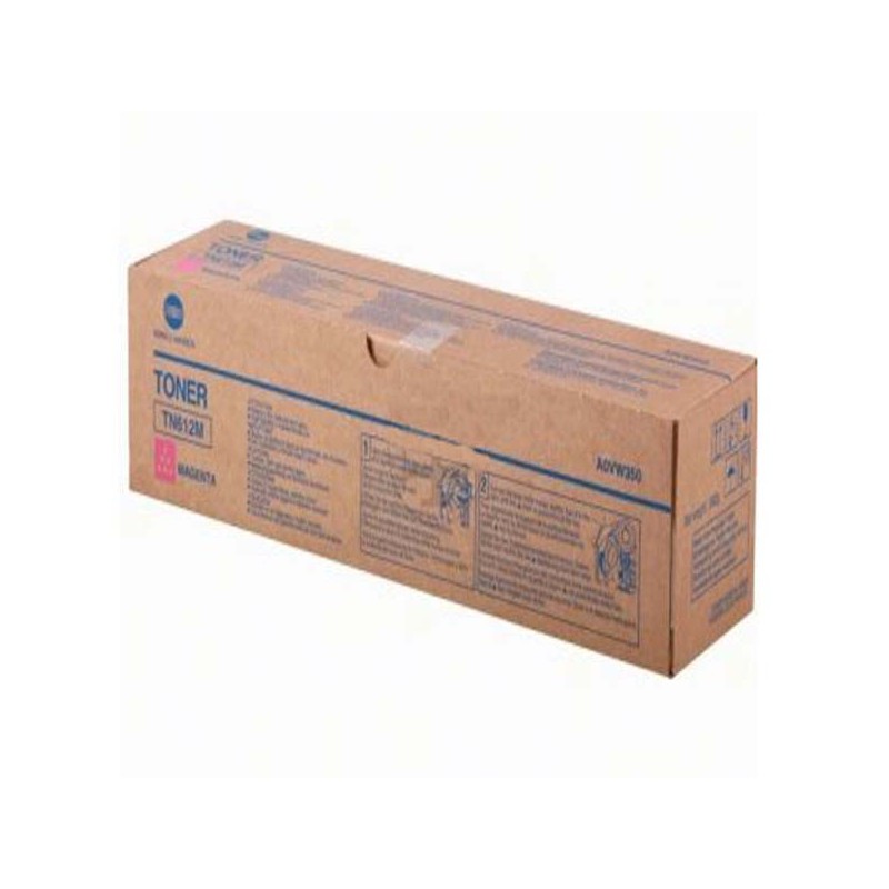 Konica Minolta originální toner A0VW350, TN612M, magenta, 26000str.
