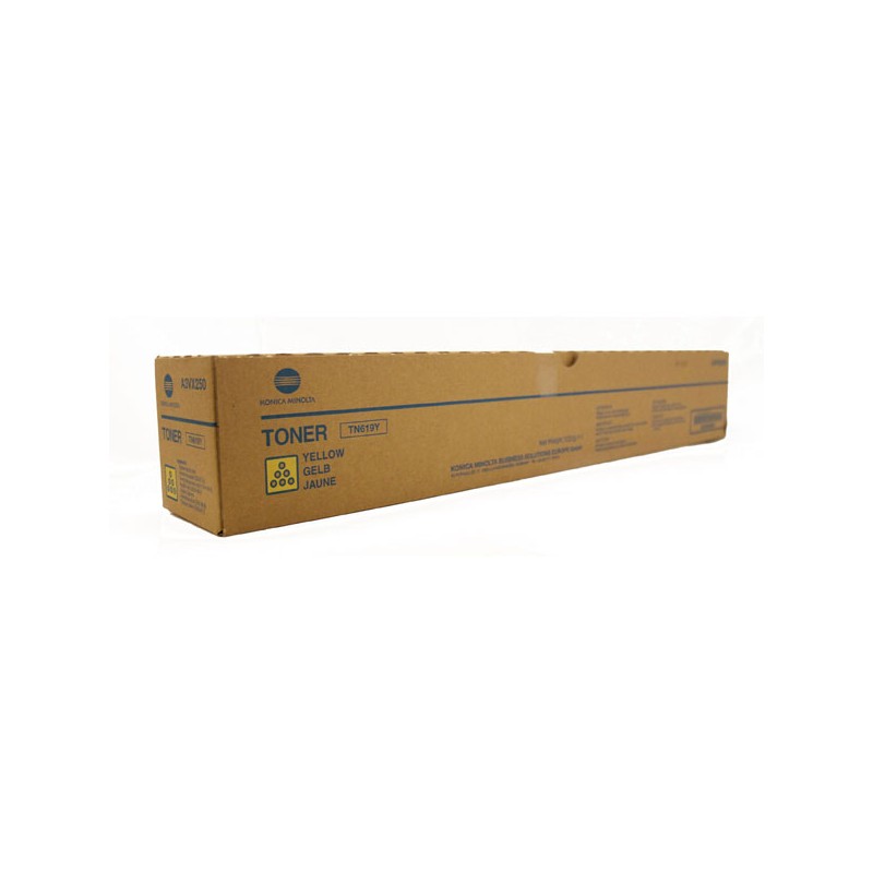 Konica Minolta originální toner A3VX250, TN619Y, A3VX255, yellow, 70000str.