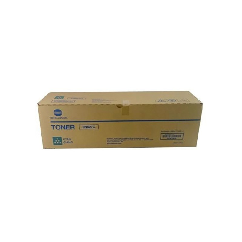 Konica Minolta originální toner ACVV450, TN627C, cyan, 208400str.