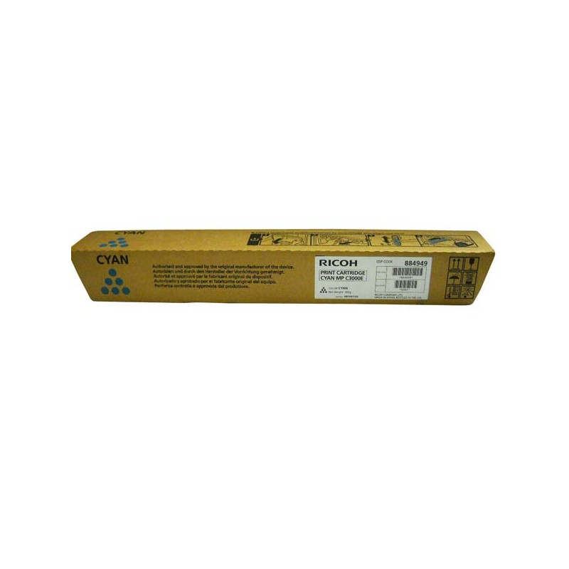 Ricoh originální toner 888643, 884949, 842033, cyan, 15000str.