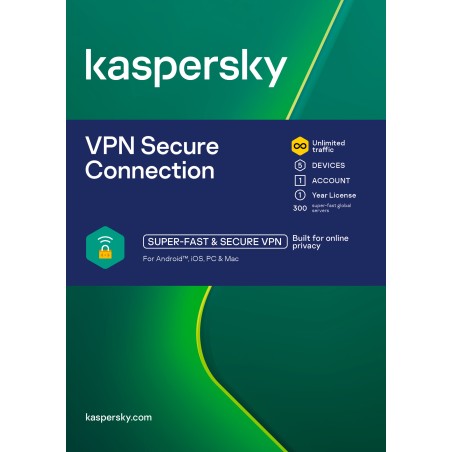 ESD Kaspersky VPN Secure Connection 5x 1 uživatel 1 rok