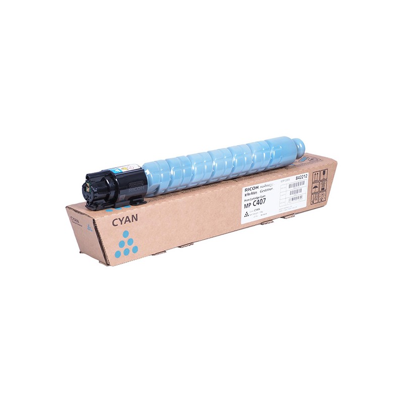 Ricoh originální toner 842208, 842212, cyan, 8000str.