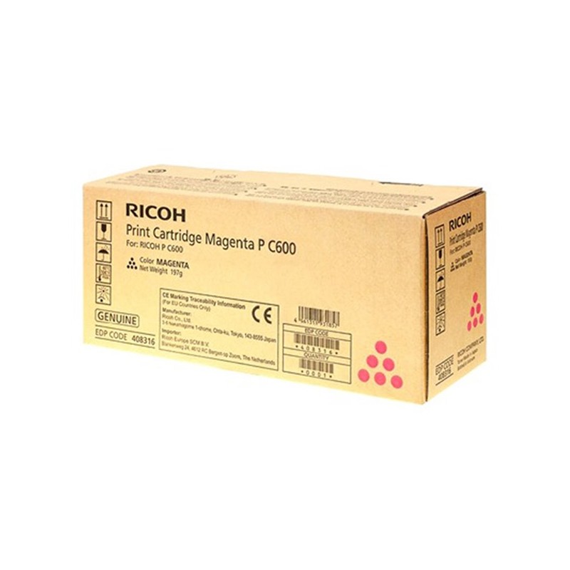 Ricoh originální toner 408316, magenta, 12000str.