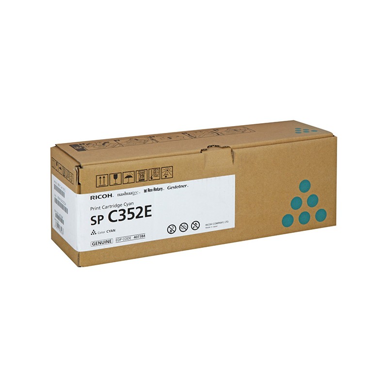 Ricoh originální toner 407384, 408216, cyan, 9000str.