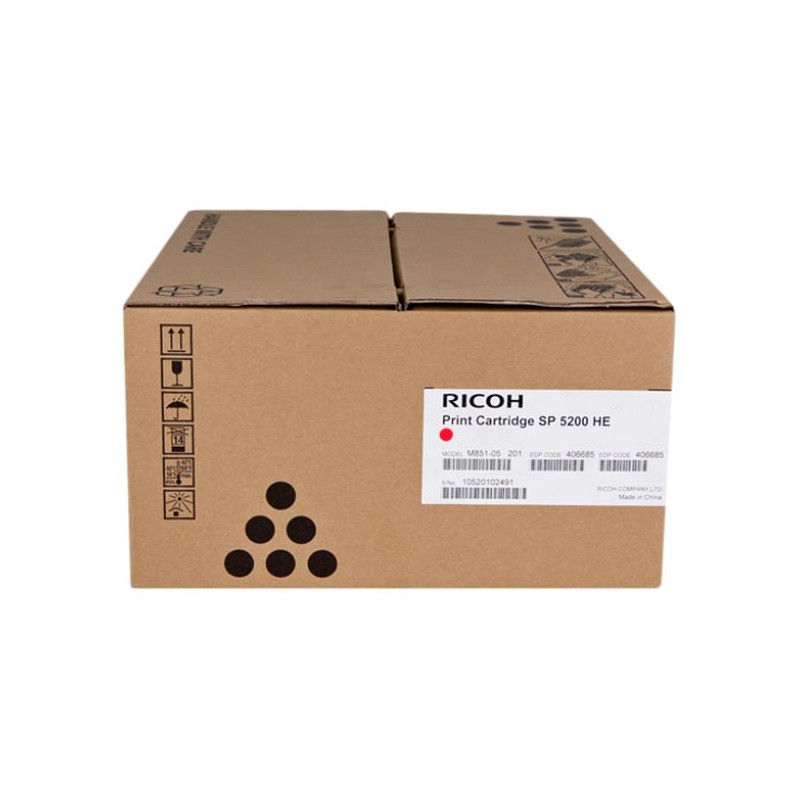 Ricoh originální toner 406685, 821229, black, 25000str.