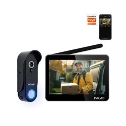 EVOLVEO DoorPhone W7, Sada domácího bezdrátového videotelefonu s WiFi černý monitor