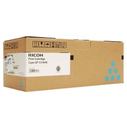 Ricoh originální toner 406480, 407637, cyan, 6000str.