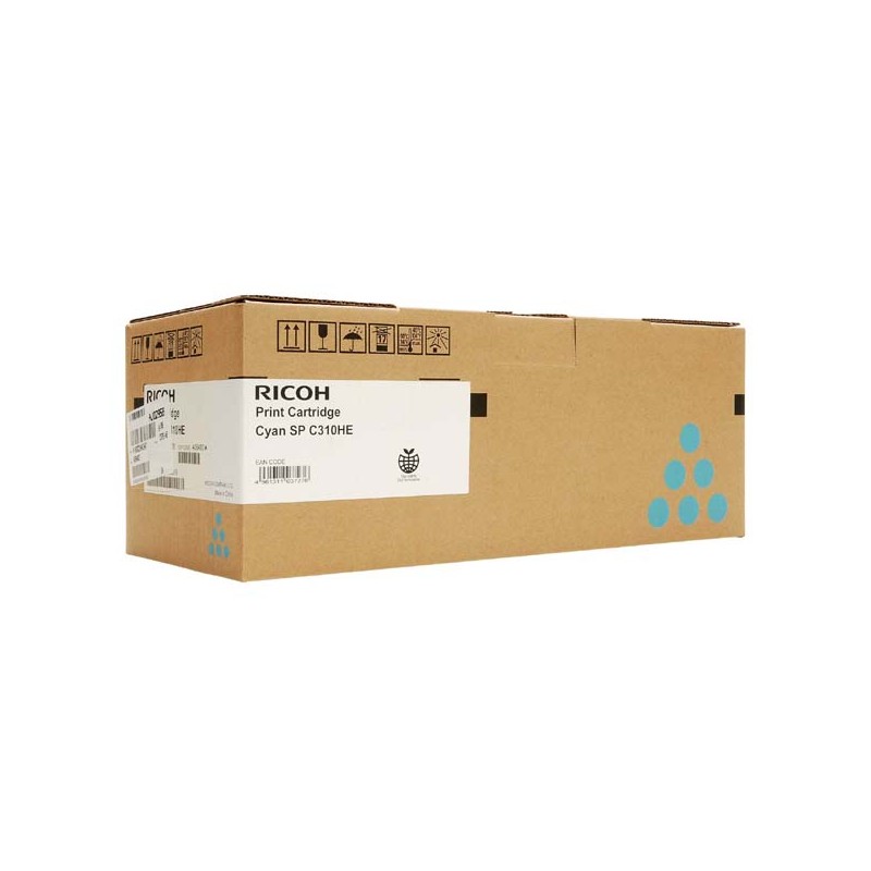 Ricoh originální toner 406480, 407637, cyan, 6000str.