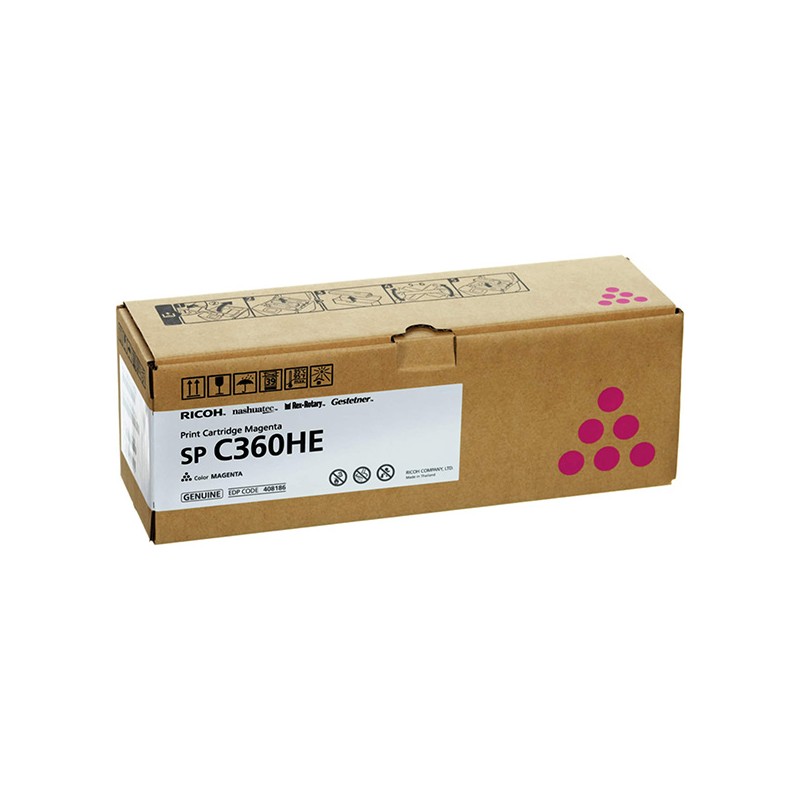 Ricoh originální toner 408186, magenta, 5000str.