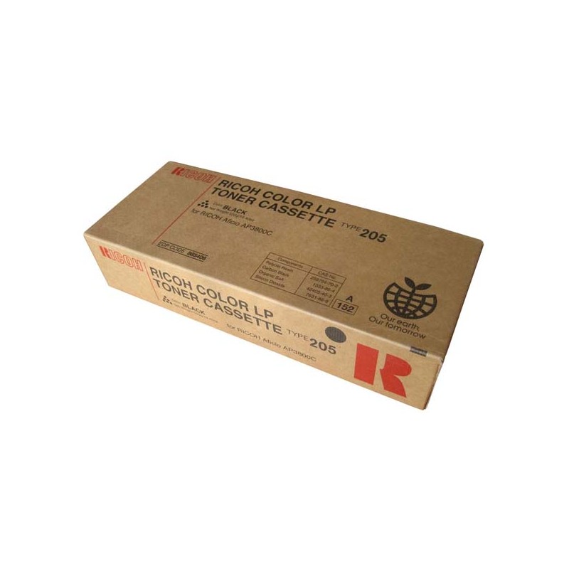 Ricoh originální toner 885406, Typ 205, black, 20000str., 550g