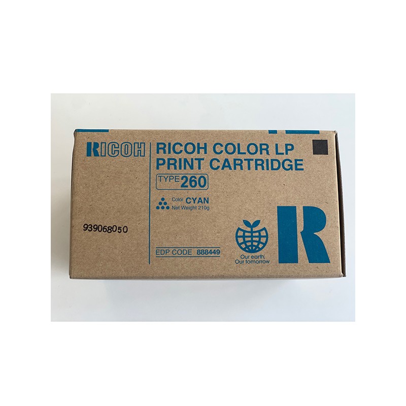 Ricoh originální toner 888449, Typ 260, cyan, 10000str.