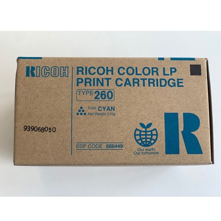 Ricoh originální toner 888449, Typ 260, cyan, 10000str.