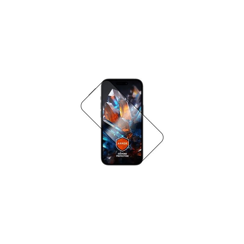 FIXED Armor s aplikátorem pro Apple iPh 15+, černé