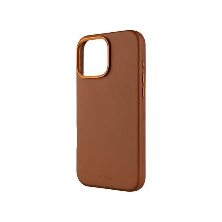 FIXED MagLeather kožený kryt iPhone 16PM hnědý