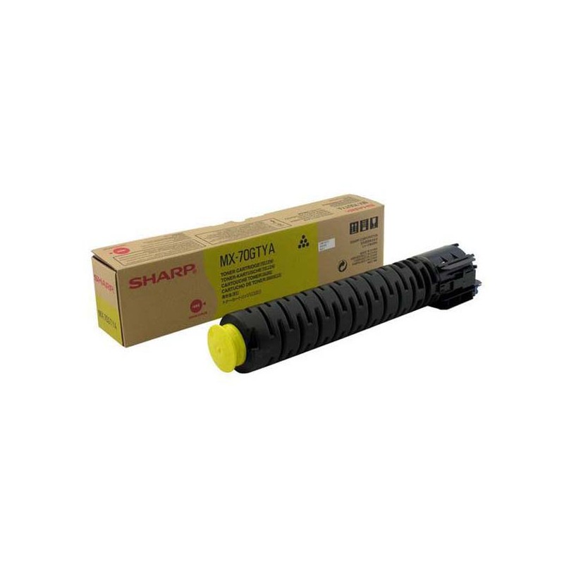 Sharp originální toner MX-70GTYA, yellow, 32000str.